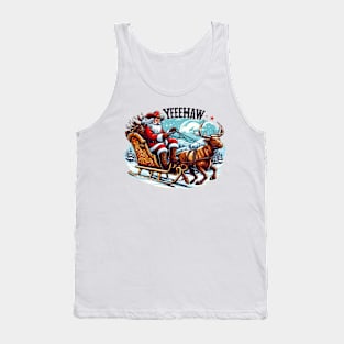 texas christmas santa cowboy Tank Top